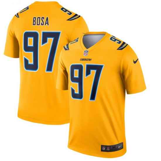 Nike Chargers 97 Joey Bosa Gold Inverted Legend Jersey